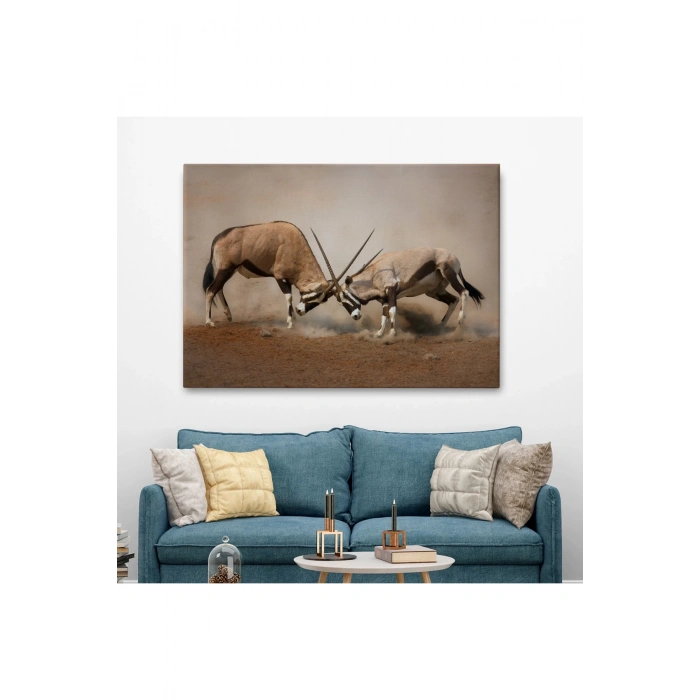 Antilob Dekoratif Kanvas Tablo-1117