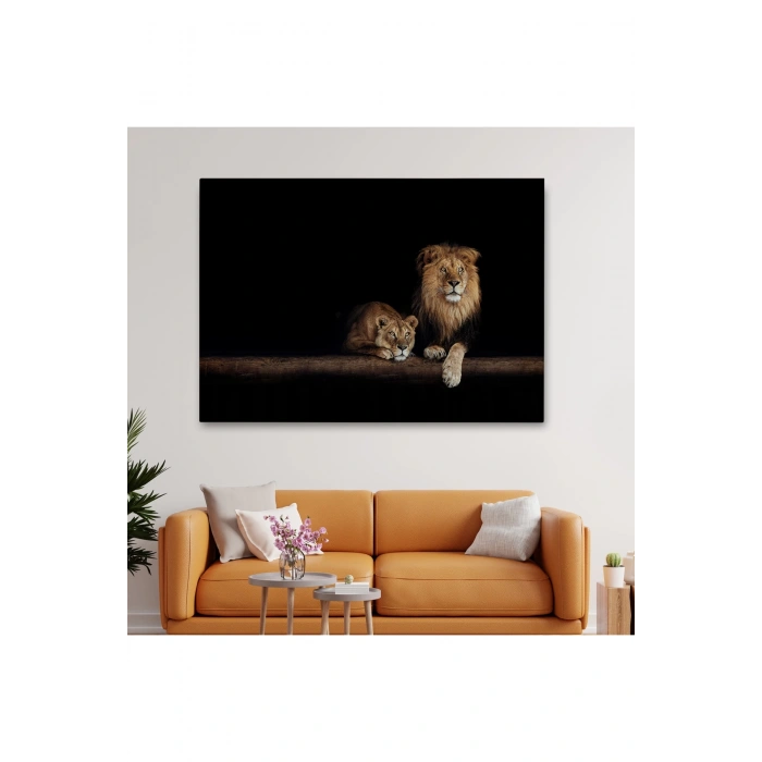 Aslanlar Dekoratif Kanvas Tablo 1151