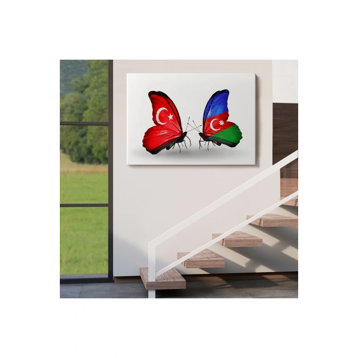 Azerbaycan Türkiye Dekoratif Kanvas Tablo-6501