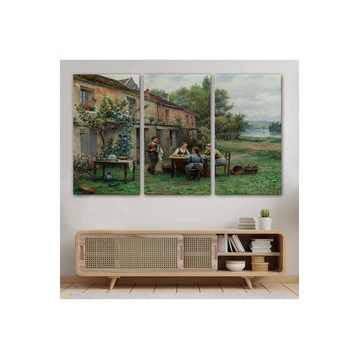 Bahçede Kahve Keyfi 19, Yüzyıl Tablosu-6529