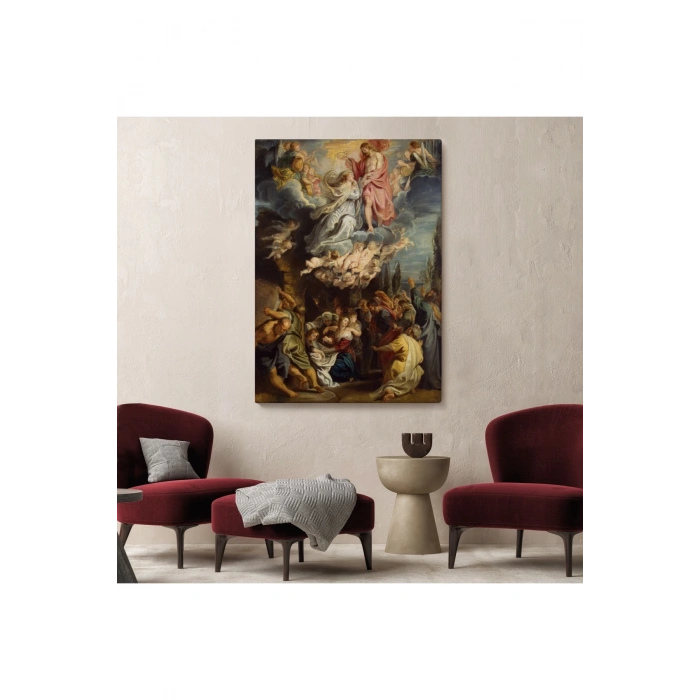 Bakire Taç Giyme TörenTablosu - Coronation of the Virgin 1644 Diego Velázquez -6473