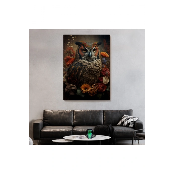 Baykuş Dekoratif Duvar Tablosu-6485