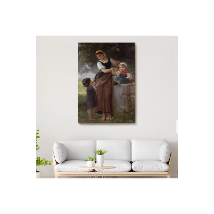 Bende İstiyorum Diyen Çocuk Dekoratif Duvar Tablosu-6238