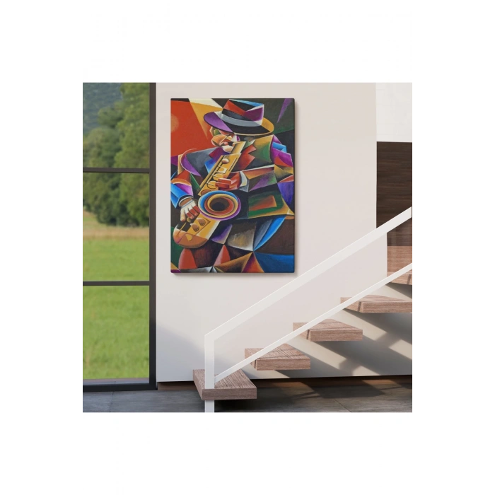 Cazz Sanatçısı Dekoratif Duvar Tablosu-6493