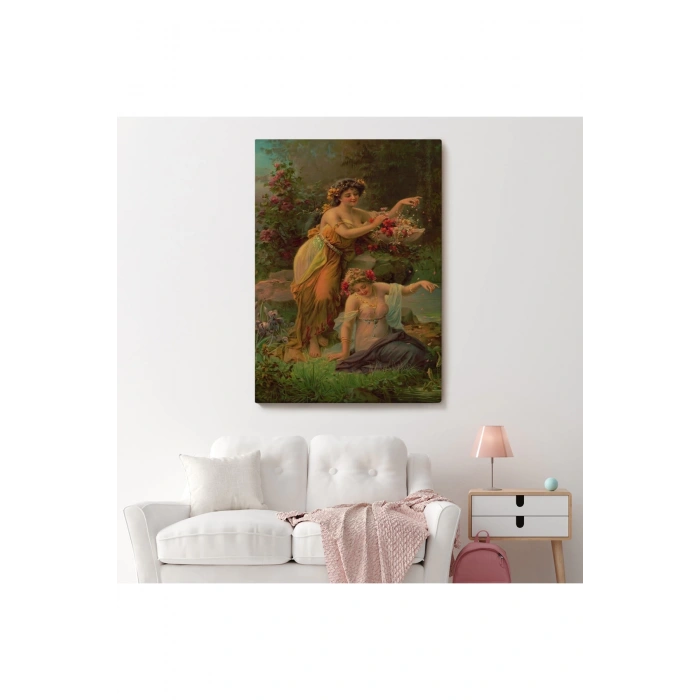 Çiçek Taoplayan Kadınlar Tablosu-6483