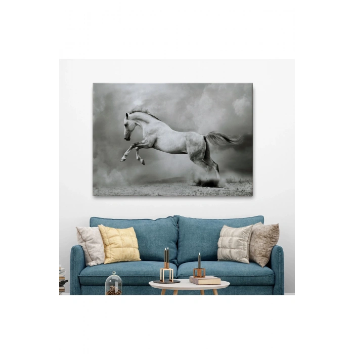 Çöldeki  Beyaz At Tablosu-6598