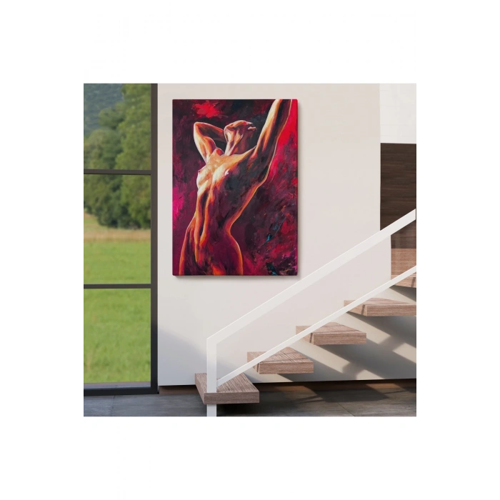 Dans Eden Çıplak Kadın Dekoratif Duvar Tablosu-6399