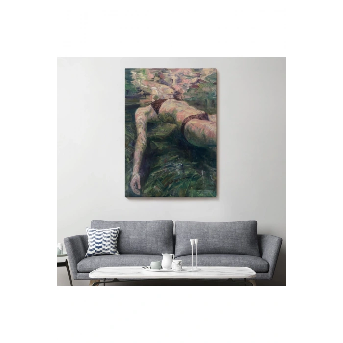 Deniz Altındaki Kadın Dekoratif Duvar Tablosu-6402