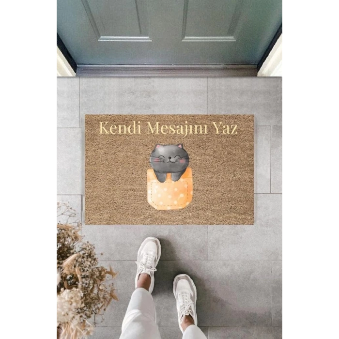 Dijital Baskı Kişiye Özel İç Kapı Dekorasyon Paspas  PS11197