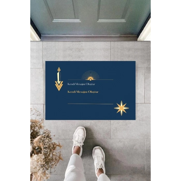 Dijital Baskı Kişiye Özel İç Kapı Dekorasyon Paspas  PS11209