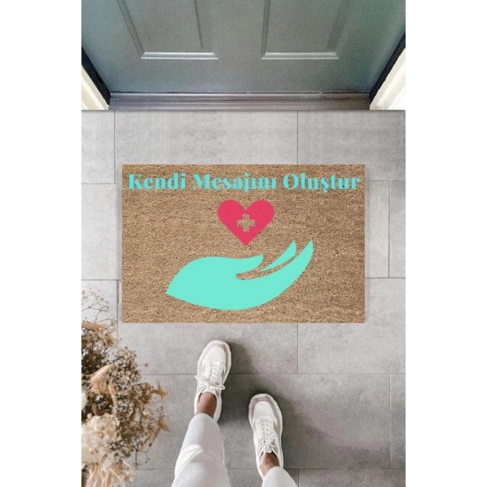 Dijital Baskı Kişiye Özel İç Kapı Dekorasyon Paspas  PS11213