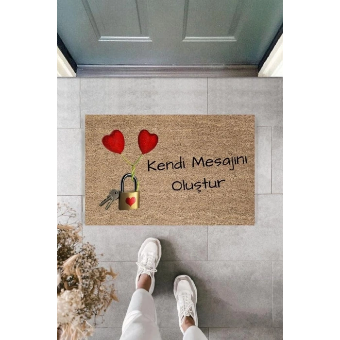 Dijital Baskı Kişiye Özel İç Kapı Dekorasyon Paspas  PS11252