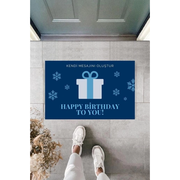 Dijital Baskı Kişiye Özel İç Kapı Dekorasyon Paspas  PS11259