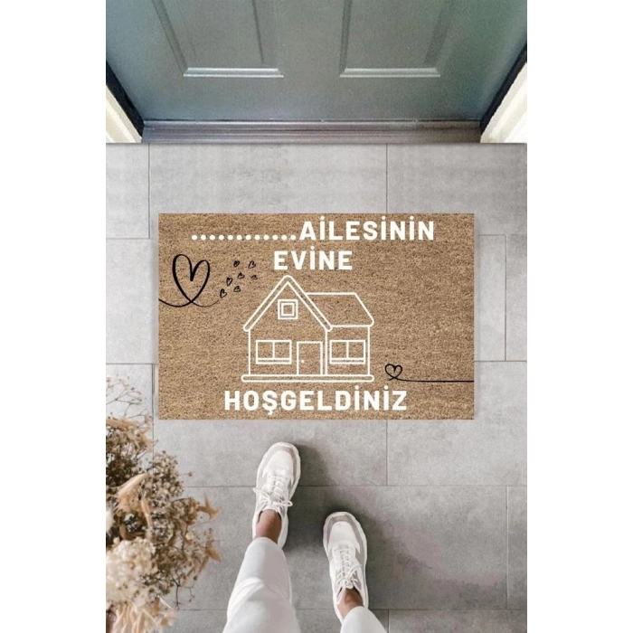 Dijital Baskı Kişiye Özel İç Kapı Dekorasyon Paspas  PS11275