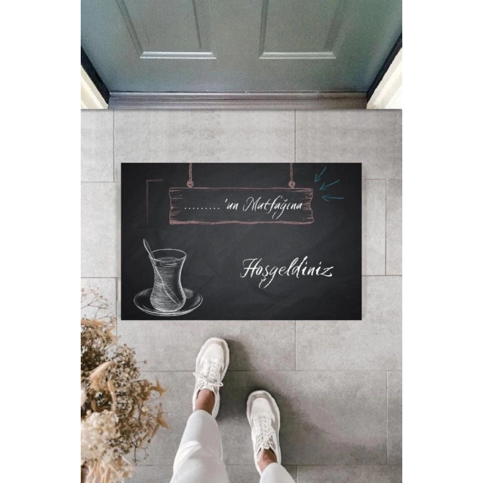 Dijital Baskı Kişiye Özel İç Kapı Dekorasyon Paspas  PS11290