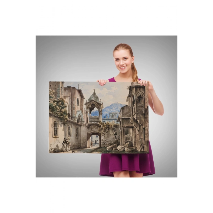 Eski Hollanda Şehir Manzarası Duvar Tablosu-1222