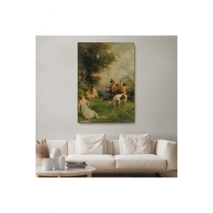 Eugene Fromentinin Sentorlar,  At Adamlar Tablosu-6326