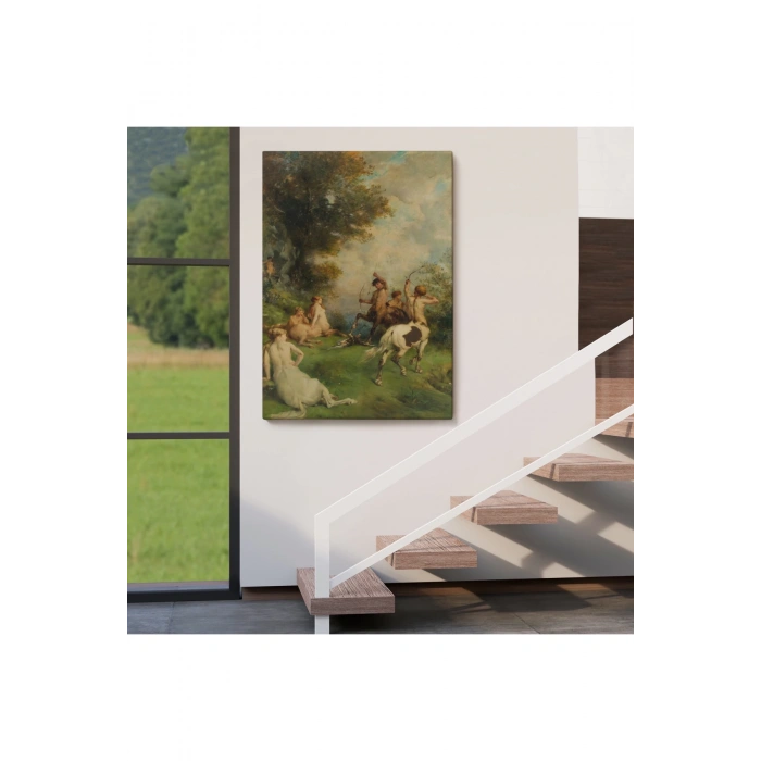 Eugene Fromentinin Sentorlar,  At Adamlar Tablosu-6326