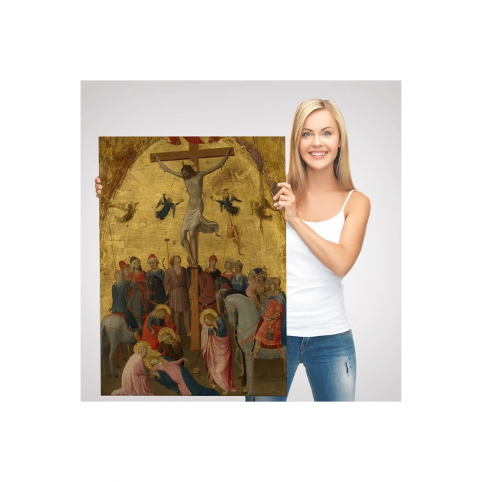 Fra Angelico Çarmıha Geriliş Tablosu, Çaucifixion Jesus Christ -6396