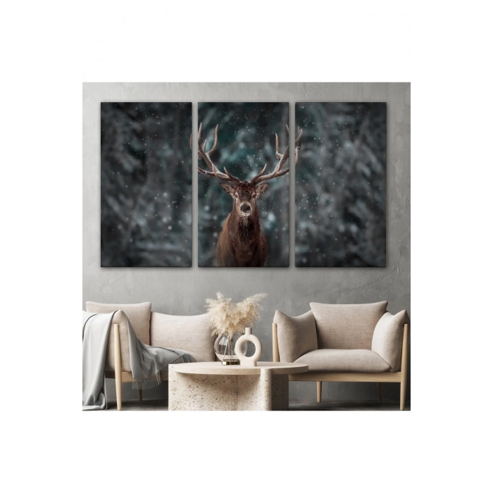 Geyik Dekoratif Kanvas Tablo 1164