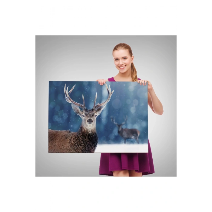 Geyik Dekoratif Kanvas Tablo 1168