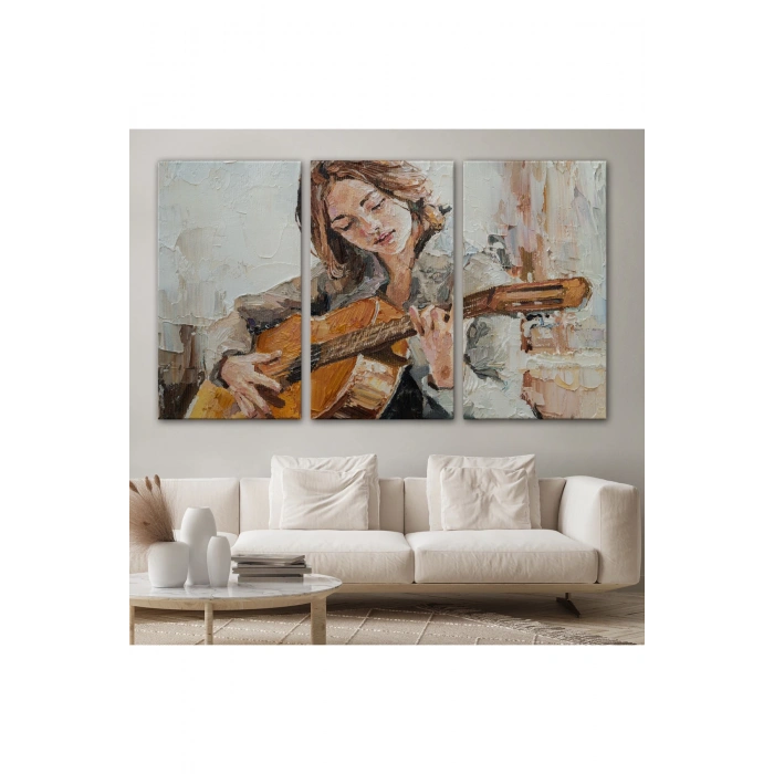 Gitar Çalan Kız Duvar Tablosu-1241