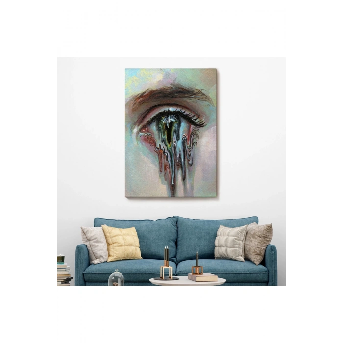 Gözü Akan Kadın Dekoratif Tablo-6333