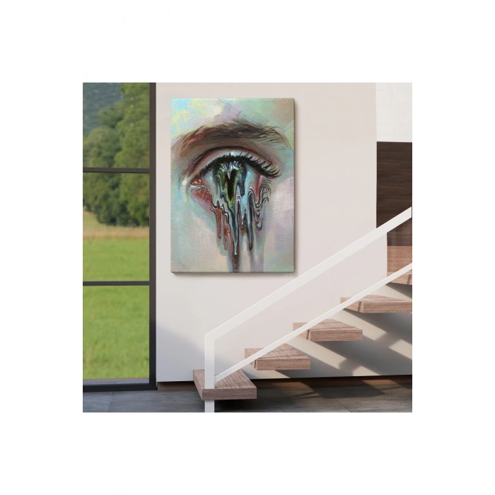 Gözü Akan Kadın Dekoratif Tablo-6333