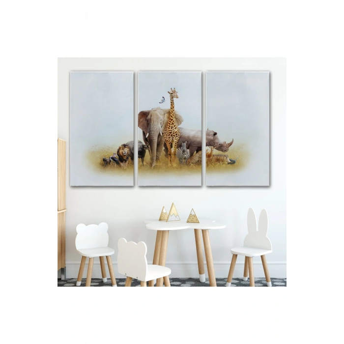Hayvanlar Alemi Dekoratif Kanvas Tablo 1146
