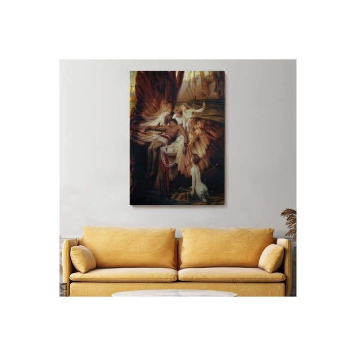 İkarus İçin Ağlayan Melekler Tablosu - Lament For Icarus-6499