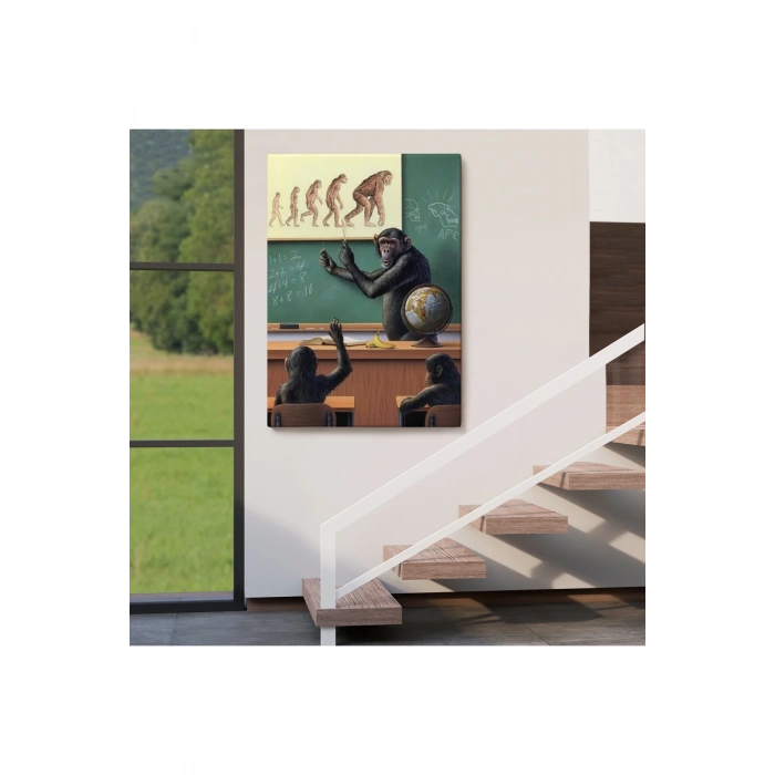 İnsanın Tersine Evrimine Anlatan Manmun Tablosu-6265