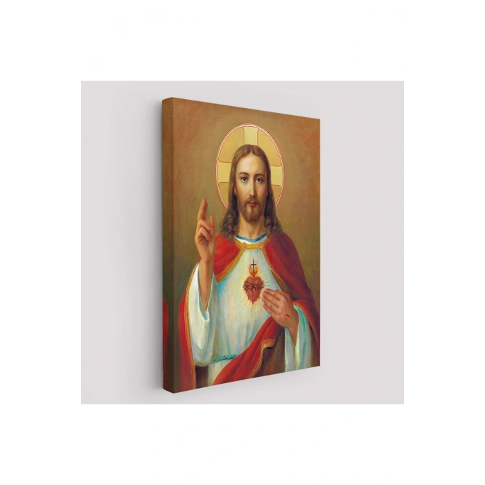 İsanın En Kutsal Kalbi Tablosu - The Most Sacred Heart Of Jesus-6478