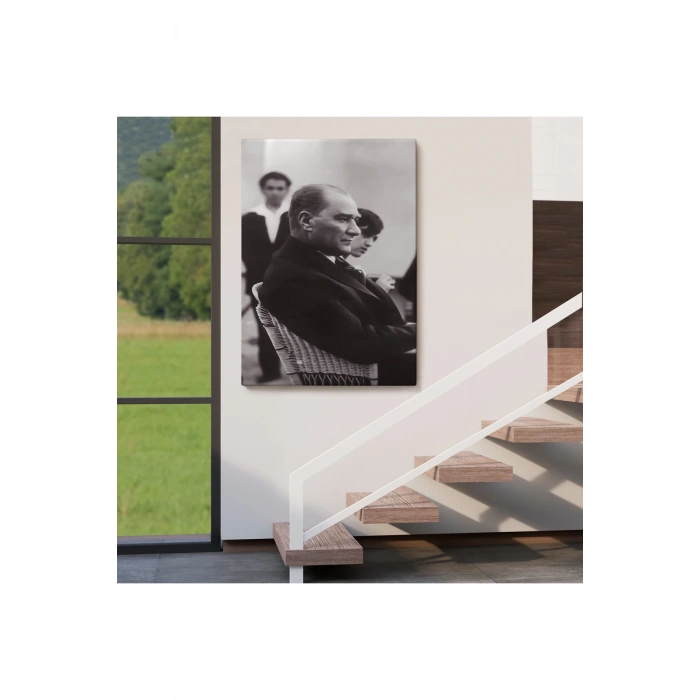 İskembede Oturan Mustafa Kemal Atatürk Tablosu-6315