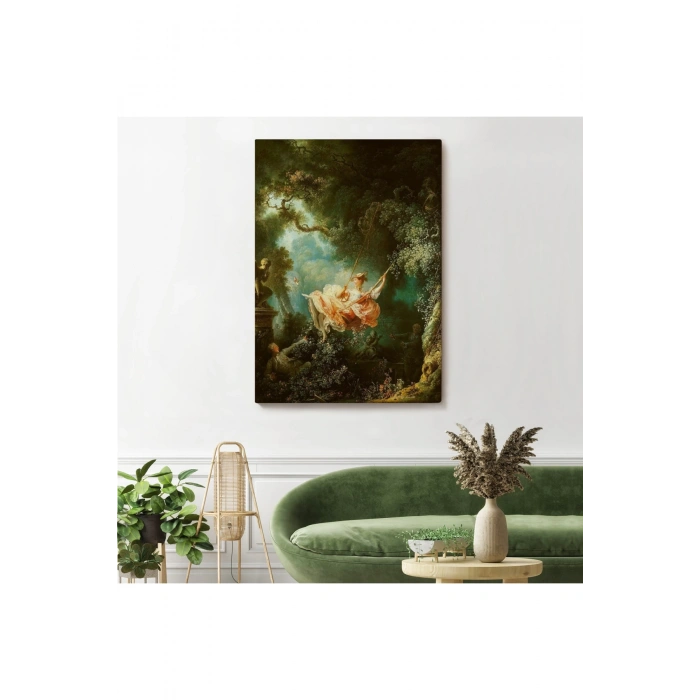 Jean-Honore Fragonard Salıncağın Mutlu Kazaları Tablosu-6253