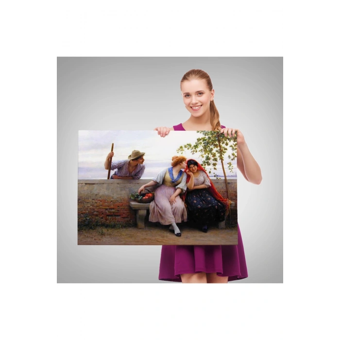 Kadınları Taciz Eden Adam Tablosu-6526