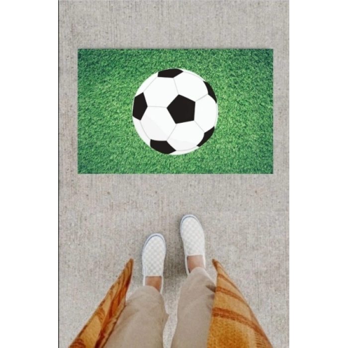 Kapı Önü Paspası Dekoratif Dijital Baskı Futbol Topu P-2346