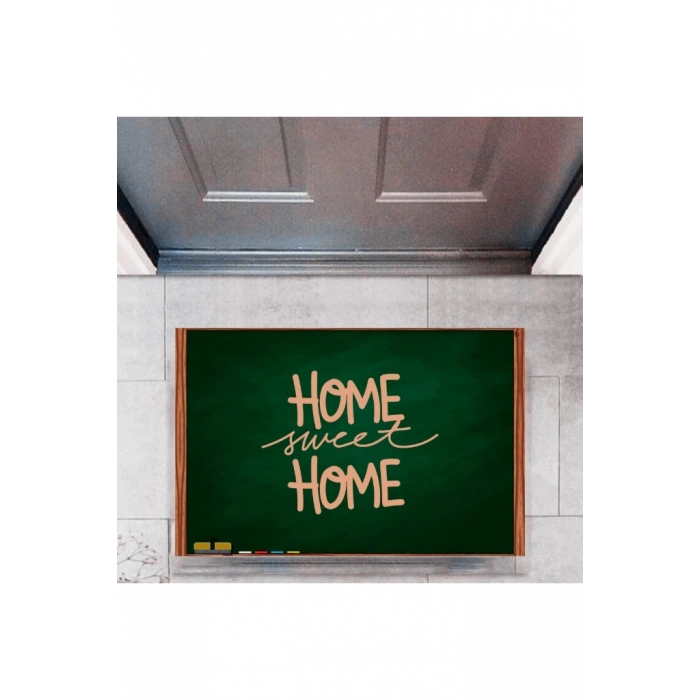 Kapı Önü Paspası Dekoratif Dijital Baskı Home Sweet Home P-2332
