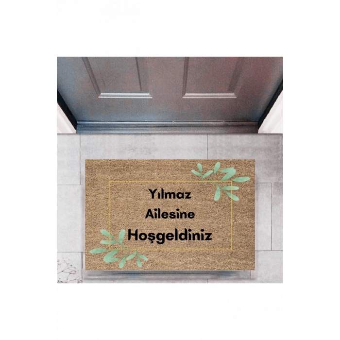 Kapı Önü Paspası Dekoratif Dijital Baskı Kişiye Özel P-2316