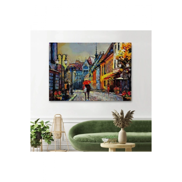 Kiev Ukrayna Sokak Manzarası Duvar Tablosu-1213