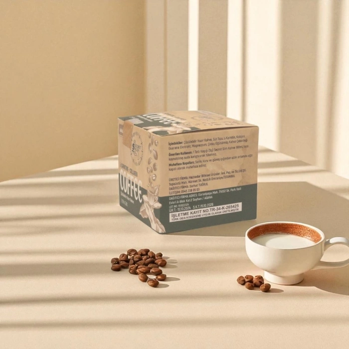 Kilo Vermeye ve Ödem Atmaya Yardımcı Kolojenli Sütlü Detox Kahve 1,5 Aylık (45 KULLANIM)- Net 150 gr