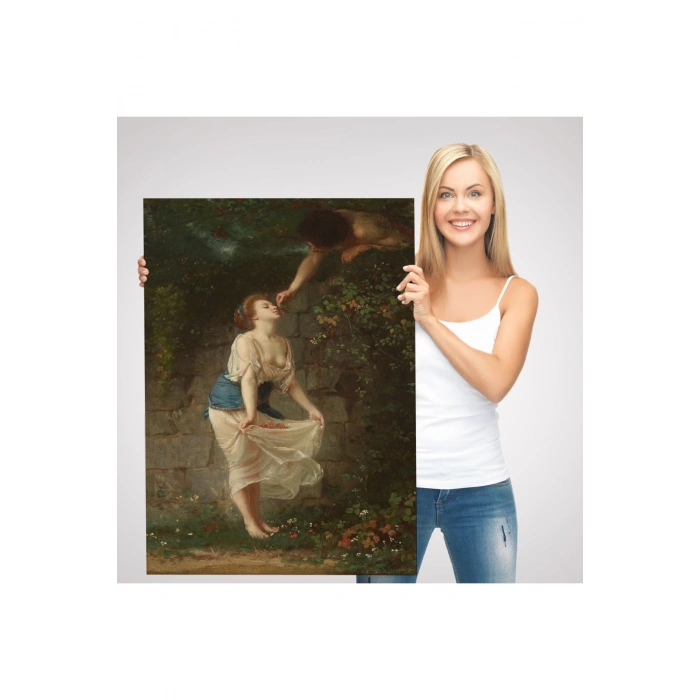 Kiraz Toplayan Sevgililer Duvar Tablosu-6255