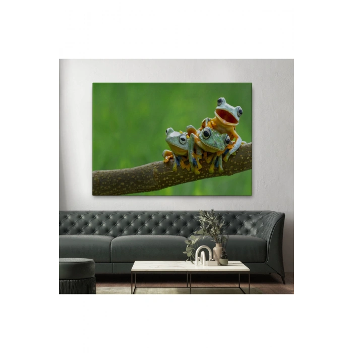 Küçük Kurbağalar Dekoratif Kanvas Tablo 1179