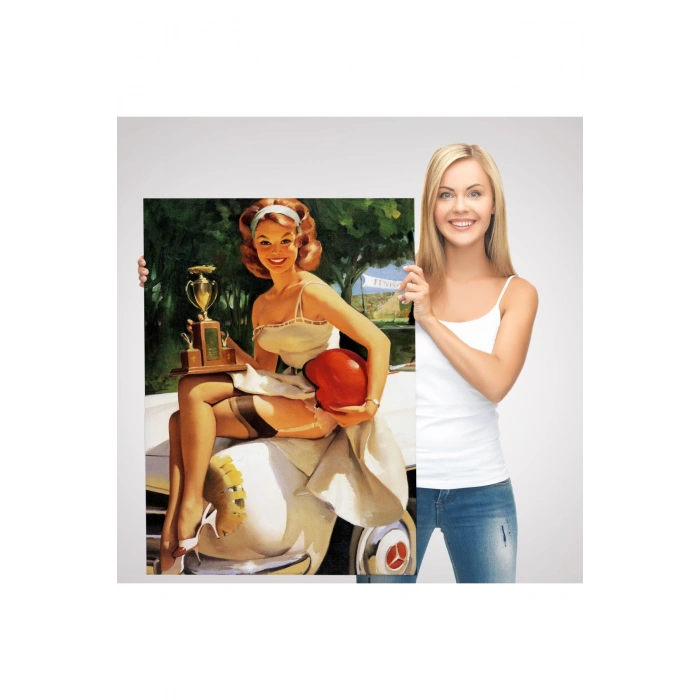 Kupa Kızı Kazanan Kız Tablosu  - Trophy Girl  A Winner-6456