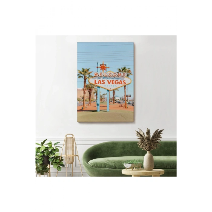 Las Vegas Nevada Ünlü Tabelası Duvar Tablosu-6294
