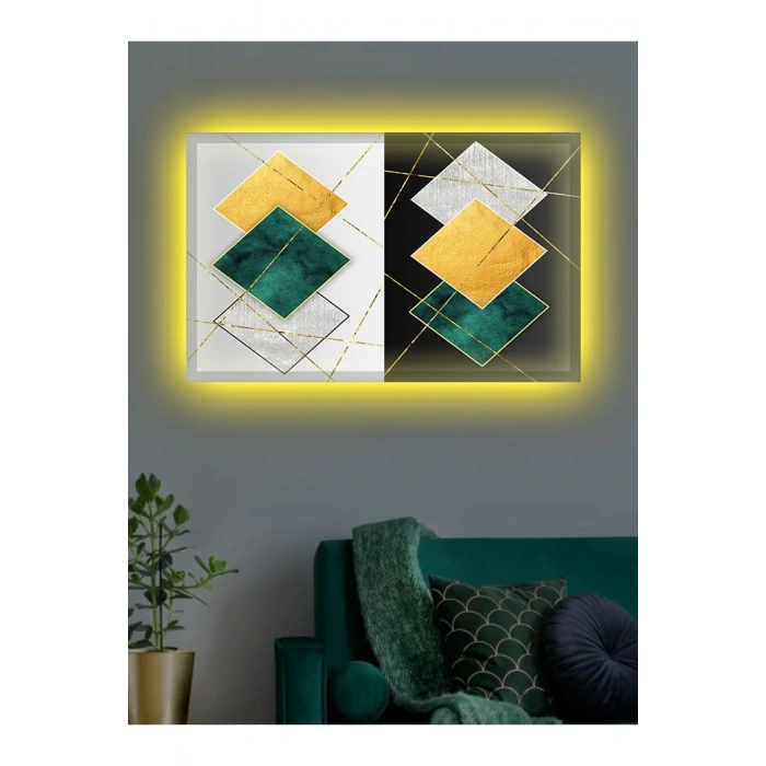 Led Işıklı 3d Dekoratif Kanvas Tablo