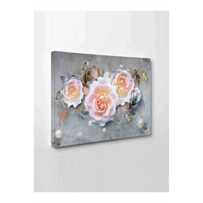 Led Işıklı 3d Görünümlü Çiçek Tablo