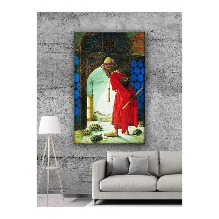 Led Işıklı Dünyaca Ünlü Kaplumbağa Terbiyecisi Tablo