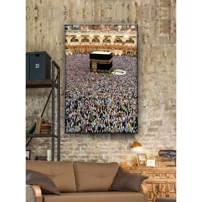 Led Işıklı Kabe (dini içerikli tablo)