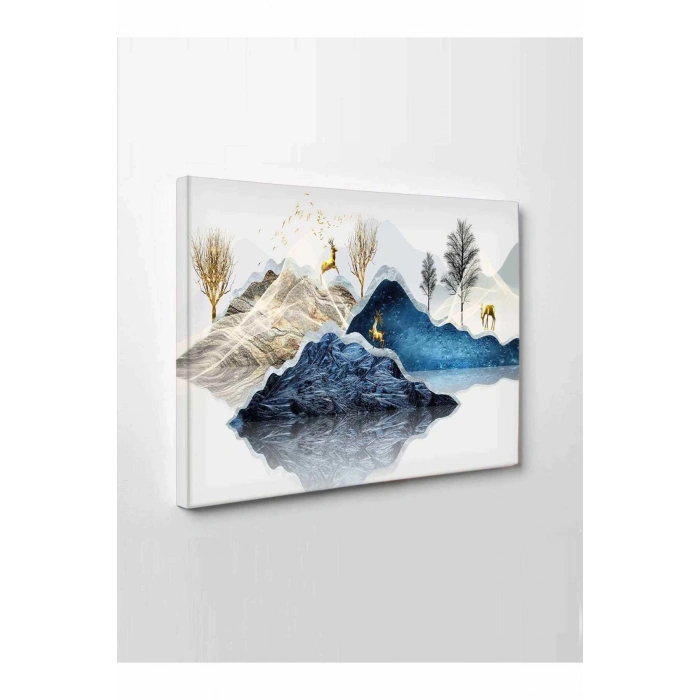 Led Işıklı Modern Dekoratif  Kanvas