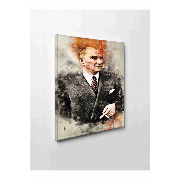 Led Işıklı Mustafa Kemal Atatürk Kanvas Tablo (çok şık)